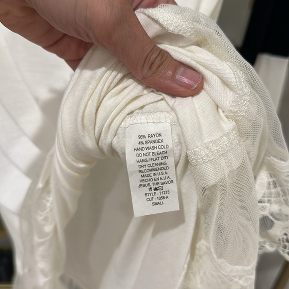 Black White Lace Trim Dress - Picture 8 of 8